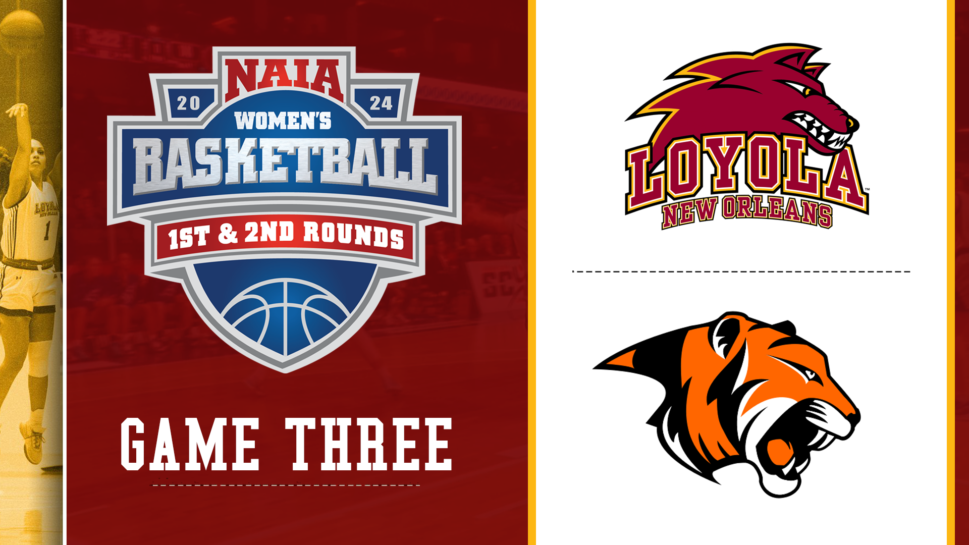 NAIA Womens Basketball Tournament- Round Two: Loyola vs Georgetown
