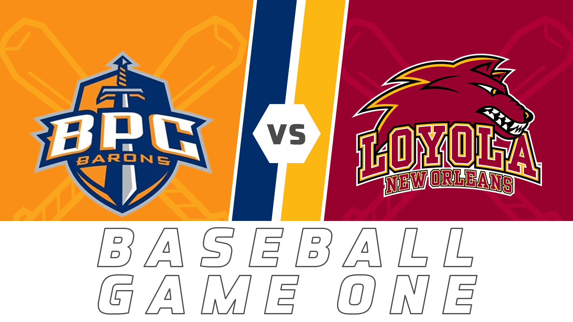 Baseball- Game One: Brewton-Parker College vs Loyola