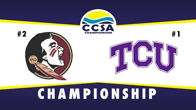 CCSA Beach Volleyball Championship: FSU vs TCU