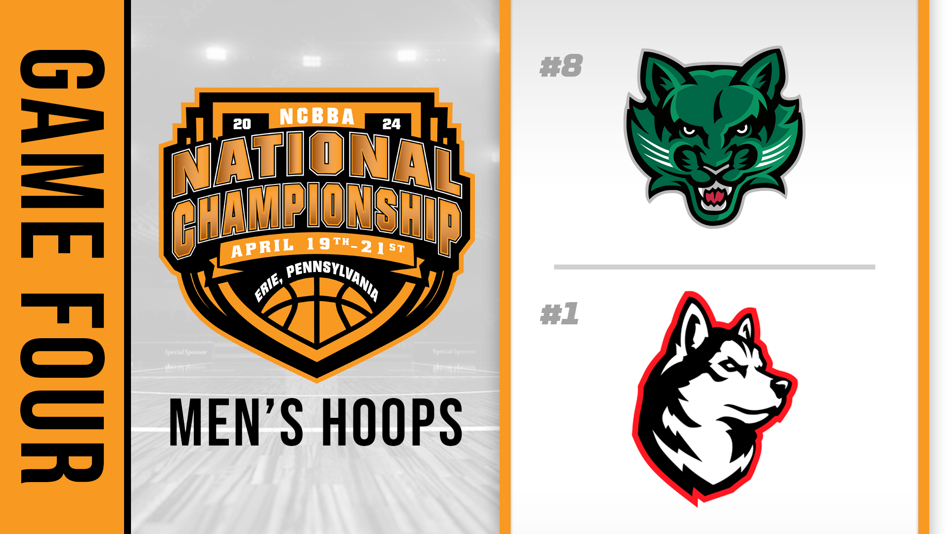 NCBBA Mens Basketball Quarterfinals- Game Four: SUNY-Binghamton vs Northeastern