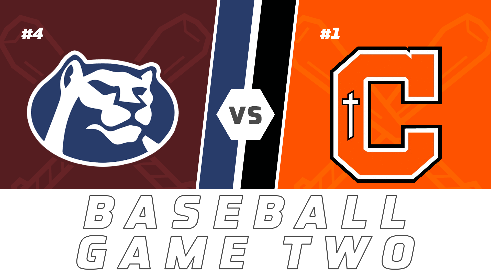 Baseball Playoffs- Game Two: St. Thomas More vs Catholic