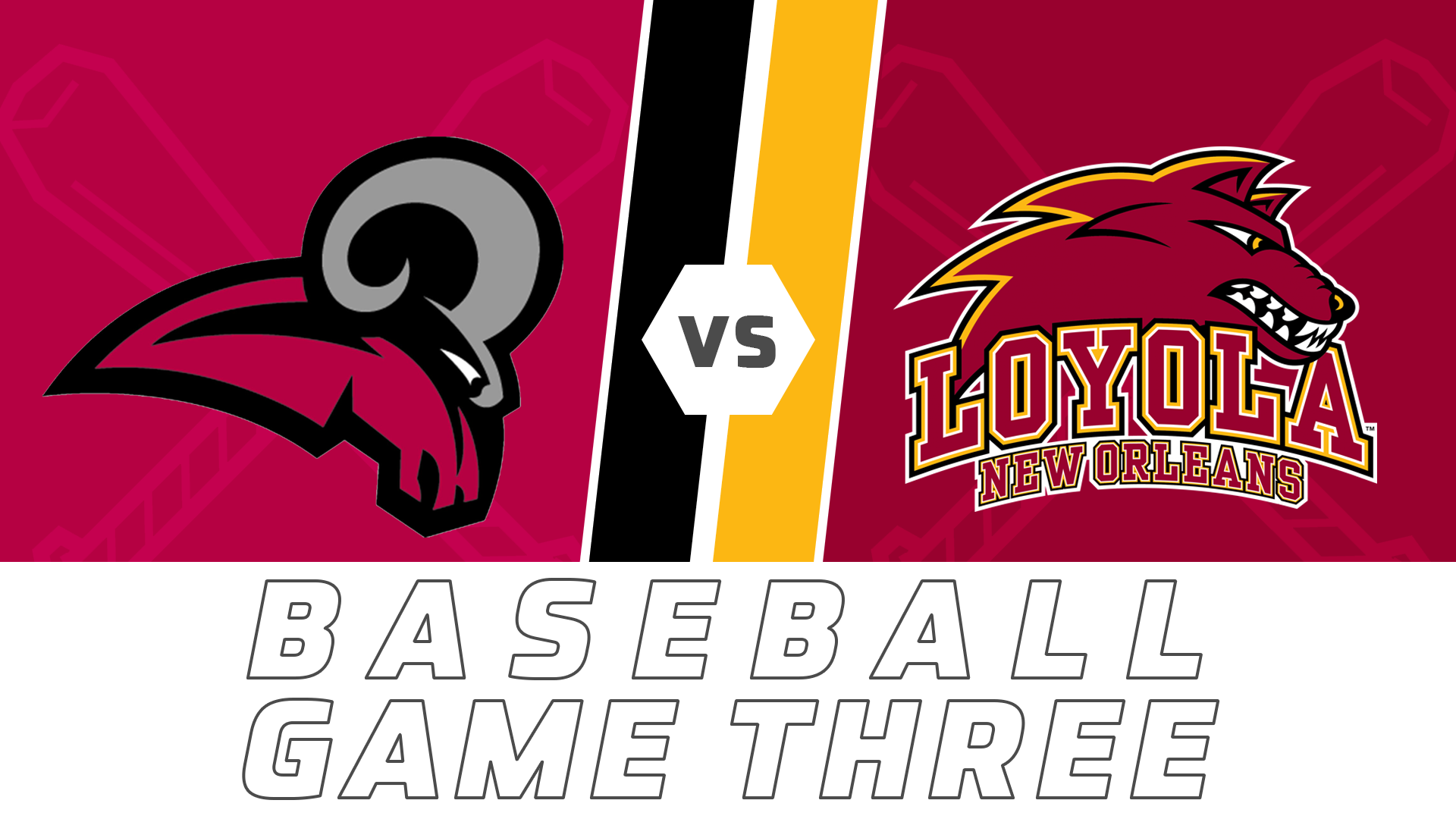 College Baseball- Game Three: University of Mobile vs Loyola