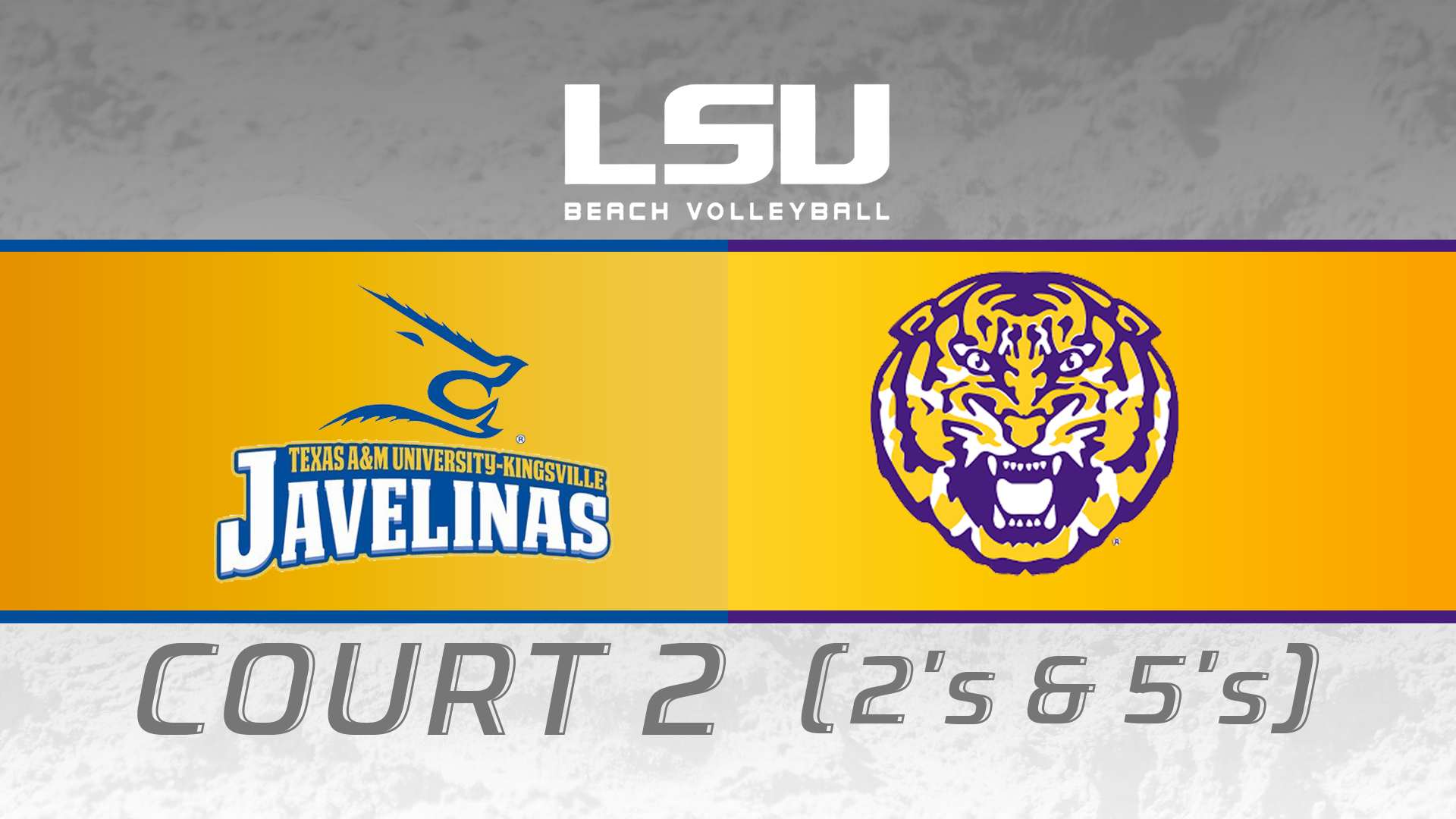 Texas A&M- Kingsville vs LSU: Tiger Beach Challenge- Court Two