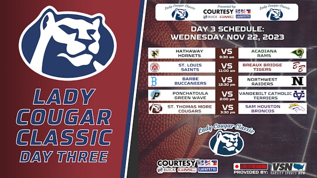 Lady Cougar Classic: Day Three- Final...