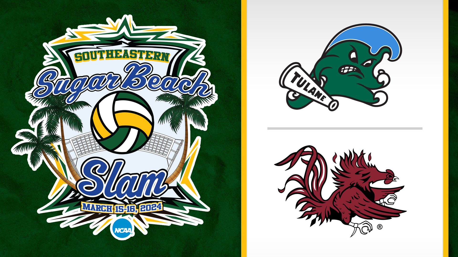 Sugar Beach Slam- Beach Volleyball Tournament: Tulane vs South Carolina