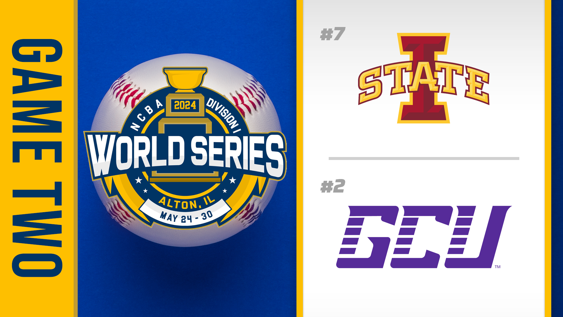 NCBA Div 1 World Series- Game Two: Grand Canyon vs Iowa State