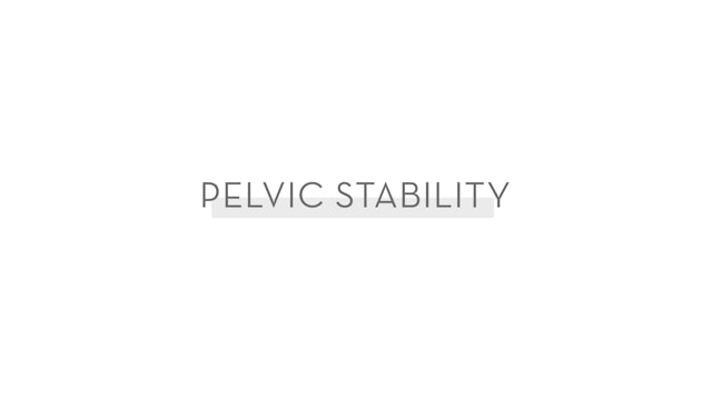 Core Technique: Pelvic Stability