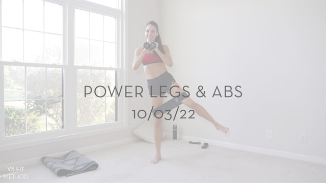 Power Legs & Abs 10/03/22