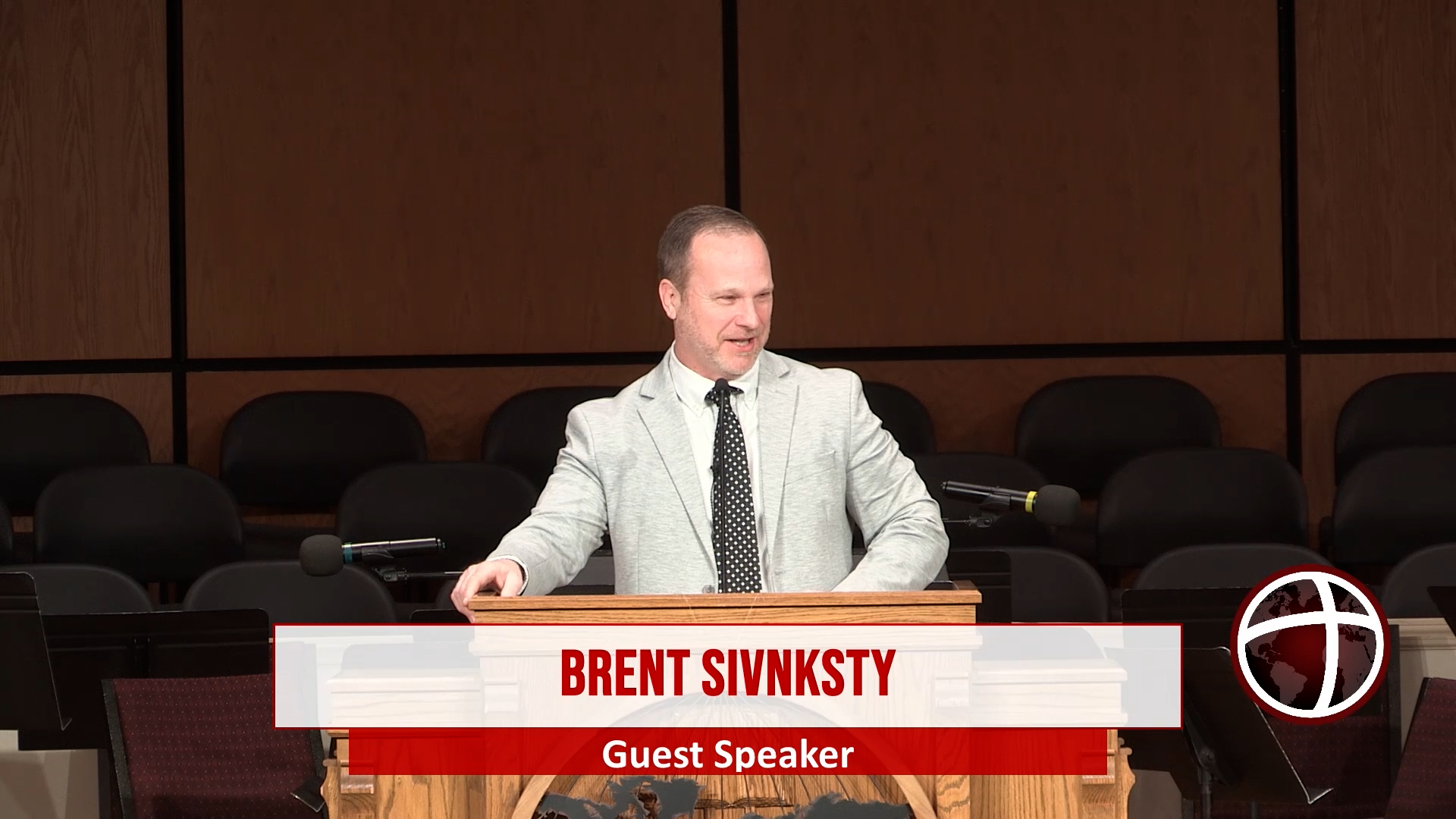 At Calvary with guest Speaker Brent Sivnksty