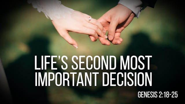 At Calvary "Life's Second Most Import...