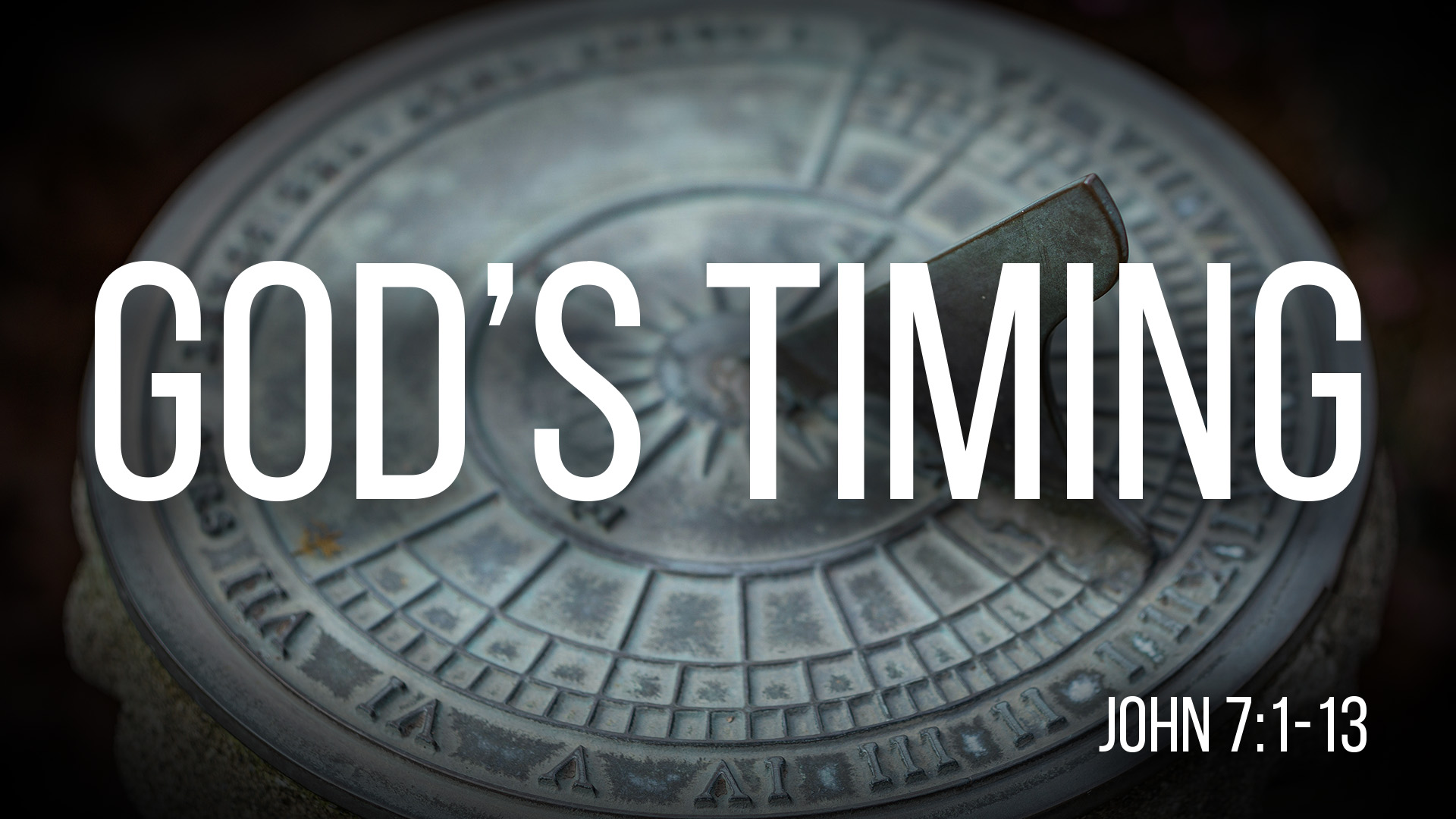 At Calvary "God's Timing"