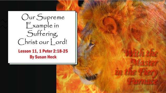 Our Supreme Example In Suffering; Chr...