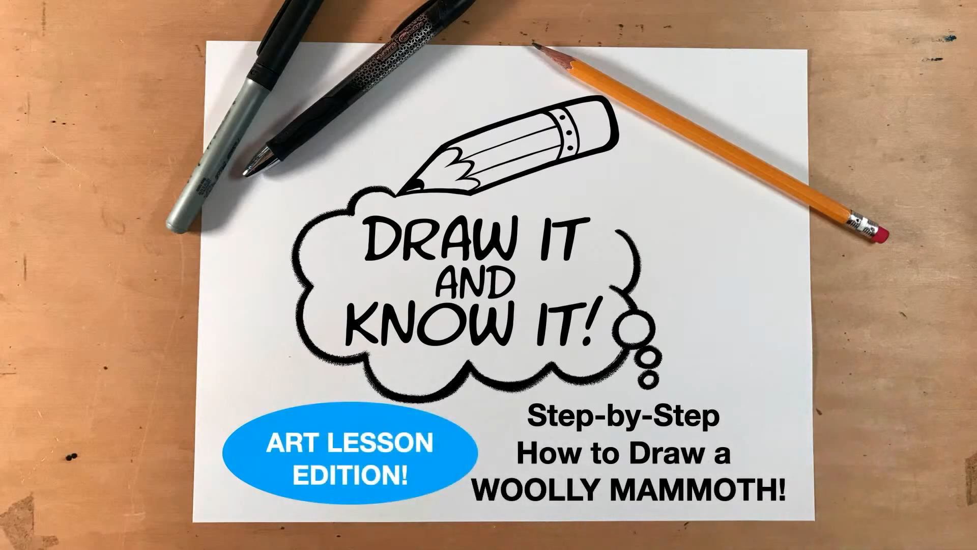 Draw It And Know It - Art Lesson Edition - How To Draw A Woolly Mammoth