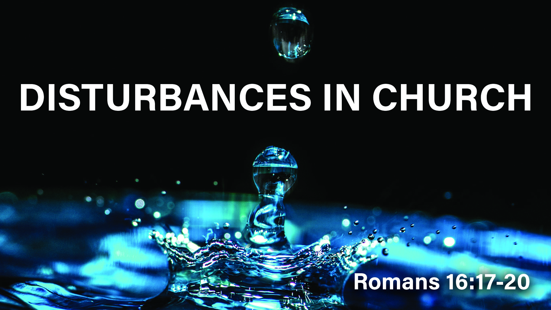 At Calvary "Disturbances In Church"