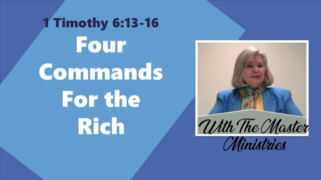 Four Commands For The Rich