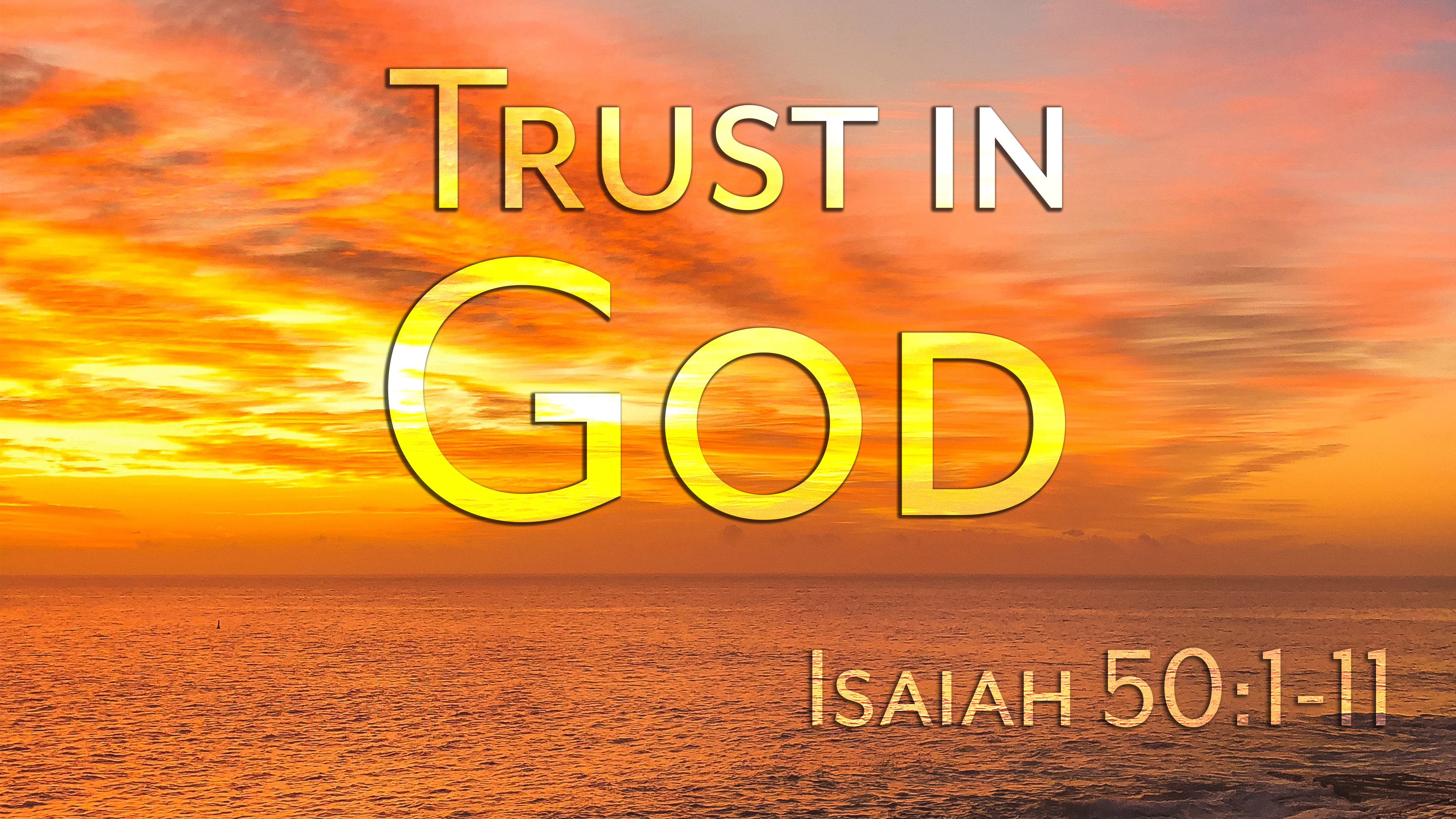 At Calvary "Trust In God"