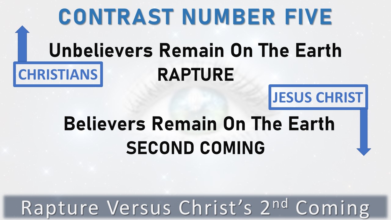 Contrast 5 - When Believers and Unbelievers Remain On Earth