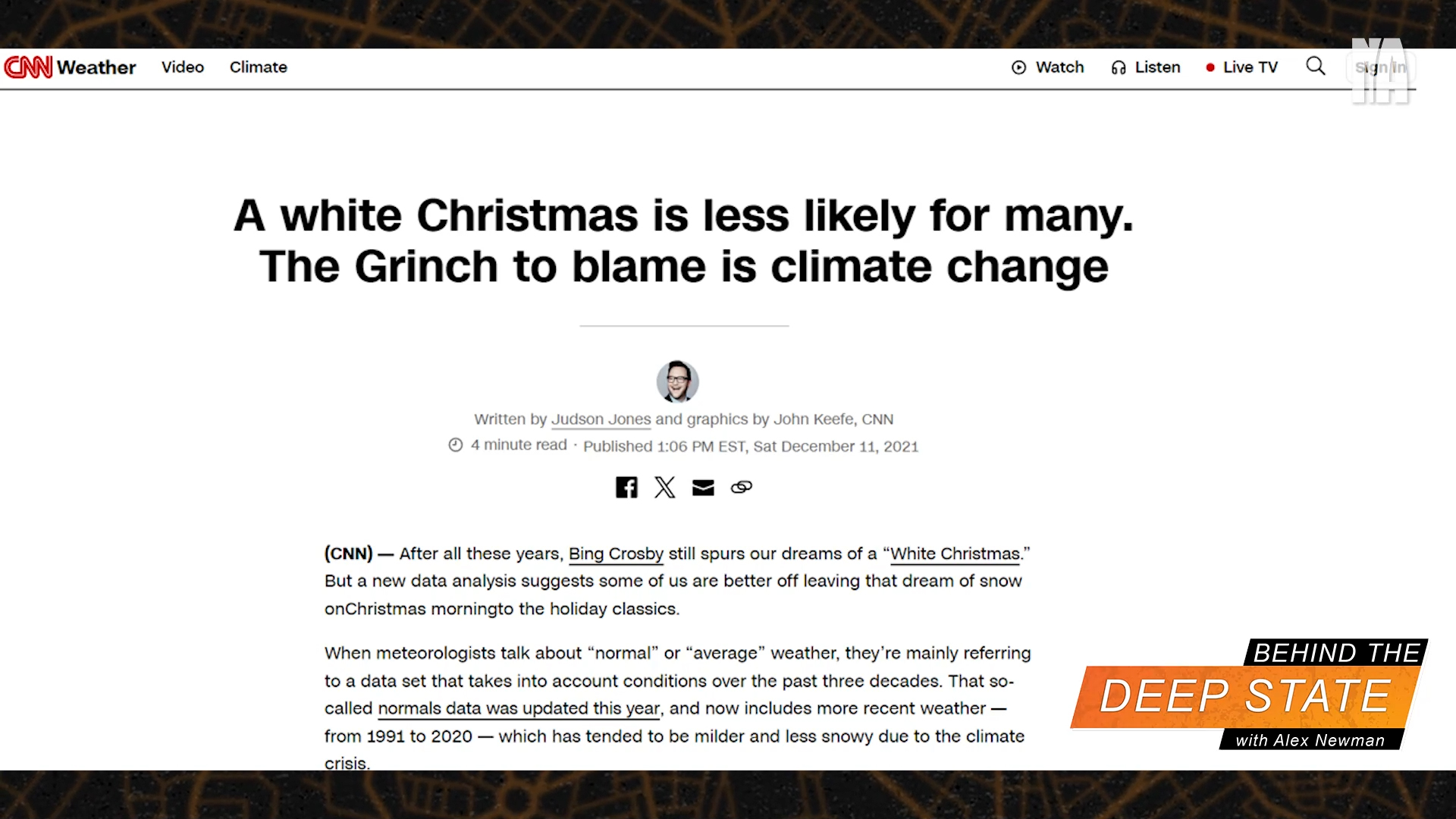 Christmas Is Cancelled! Climate Change To Blame? (12-24-24)