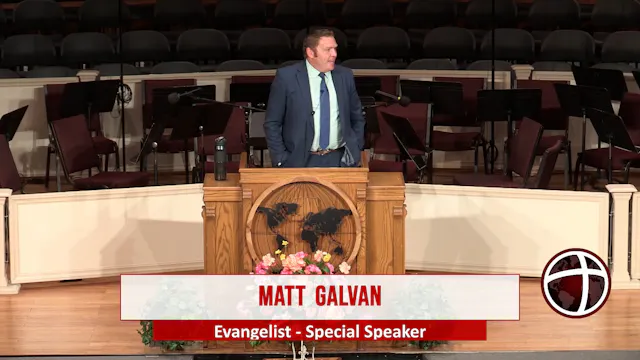 At Calvary with Evangelist Matt Galvan