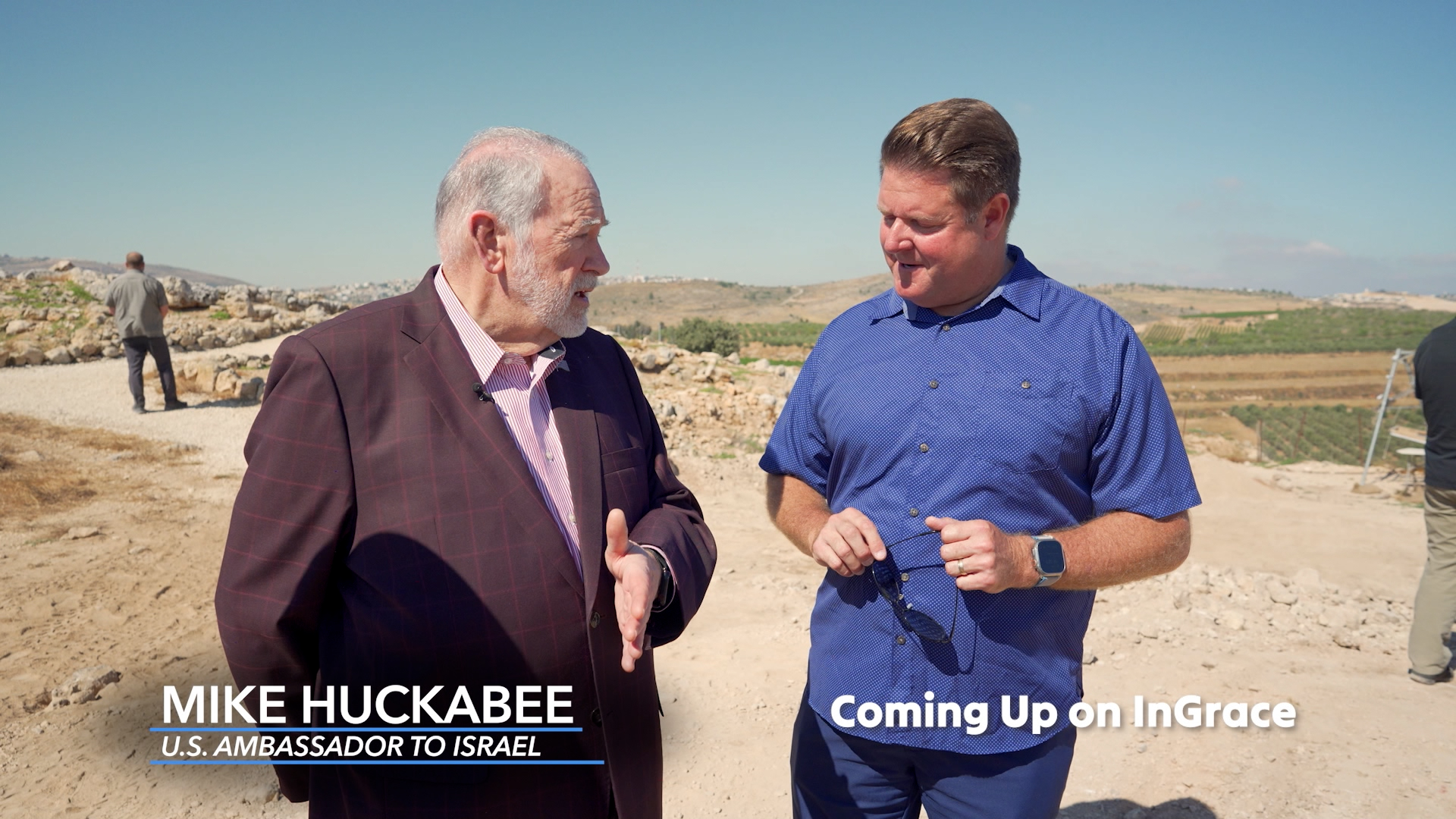 Ambassador Mike Huckabee Visits Ancient Shiloh