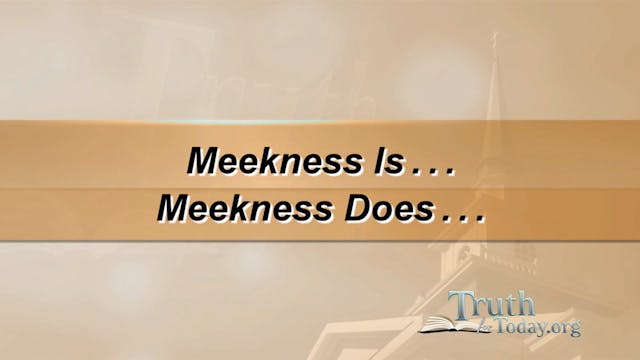 Meekness Is...Meekness Does