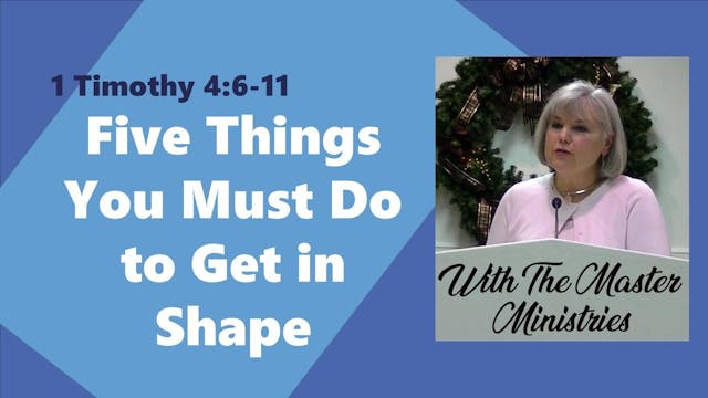 Five Things You Must Do To Get In Shape