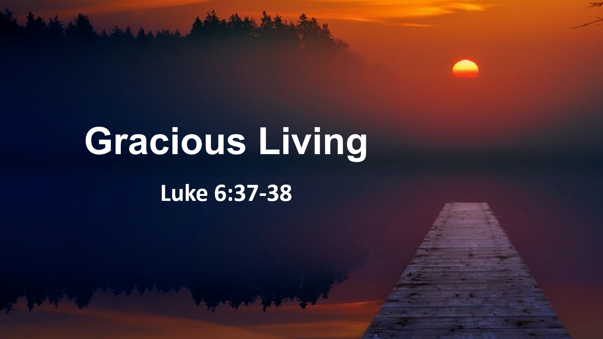 At Calvary "Gracious Living"