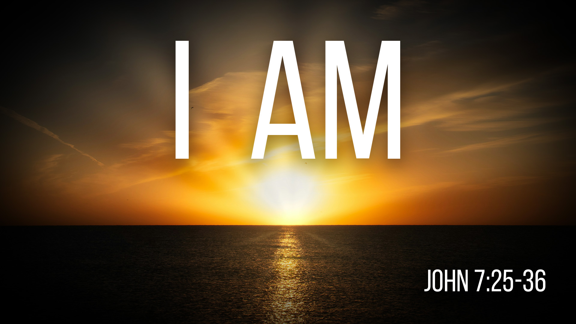 At Calvary "I AM"