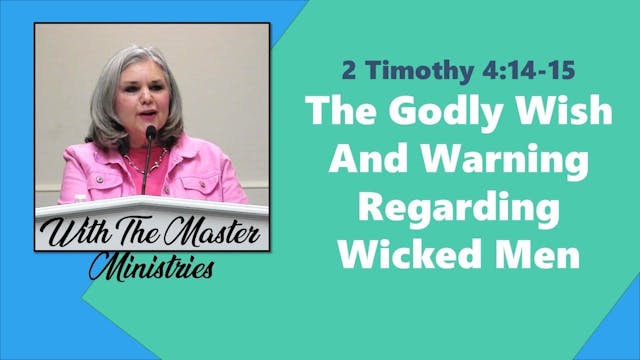 The Godly Wish And Warning Regarding ...
