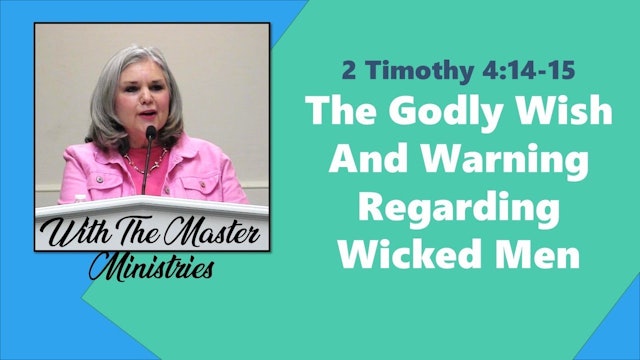 The Godly Wish And Warning Regarding Wicked Men