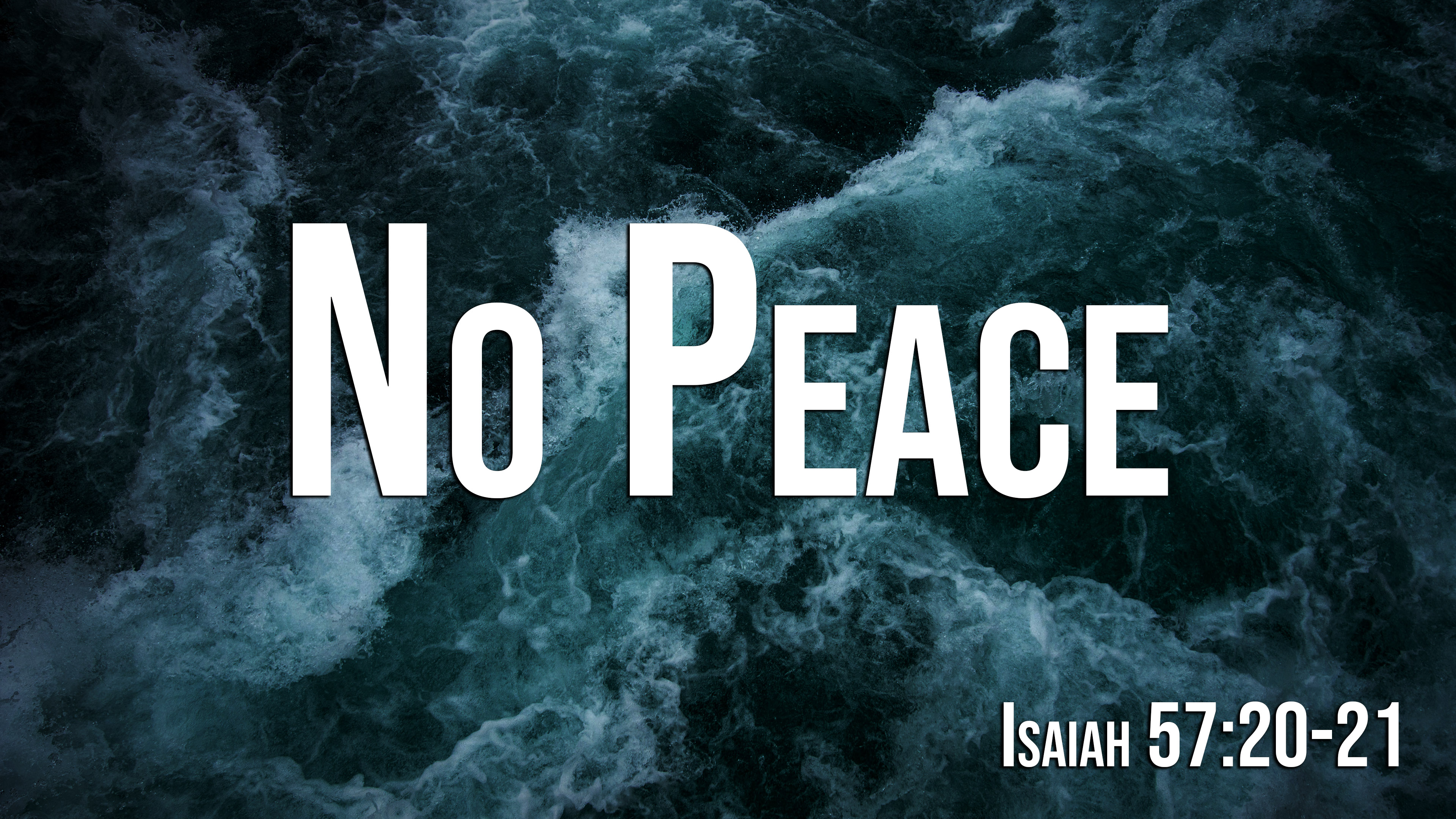 At Calvary "No Peace"