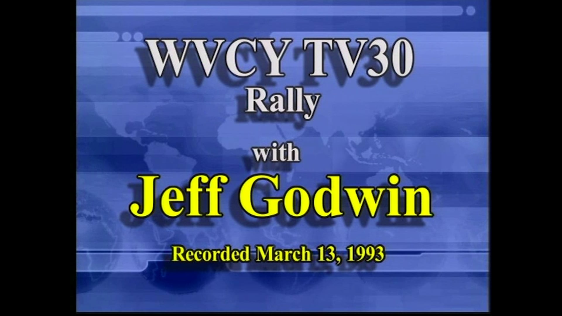 Jeff Godwin Rally "Christian Rock Music" (1993)