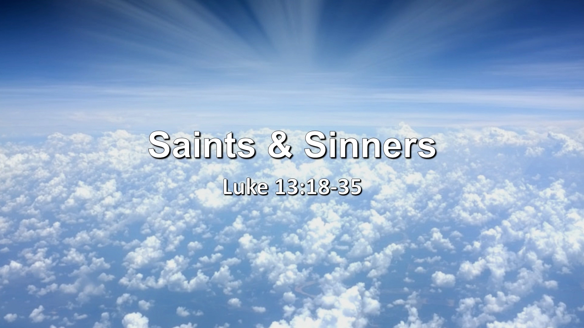 At Calvary "Saints And Sinners"