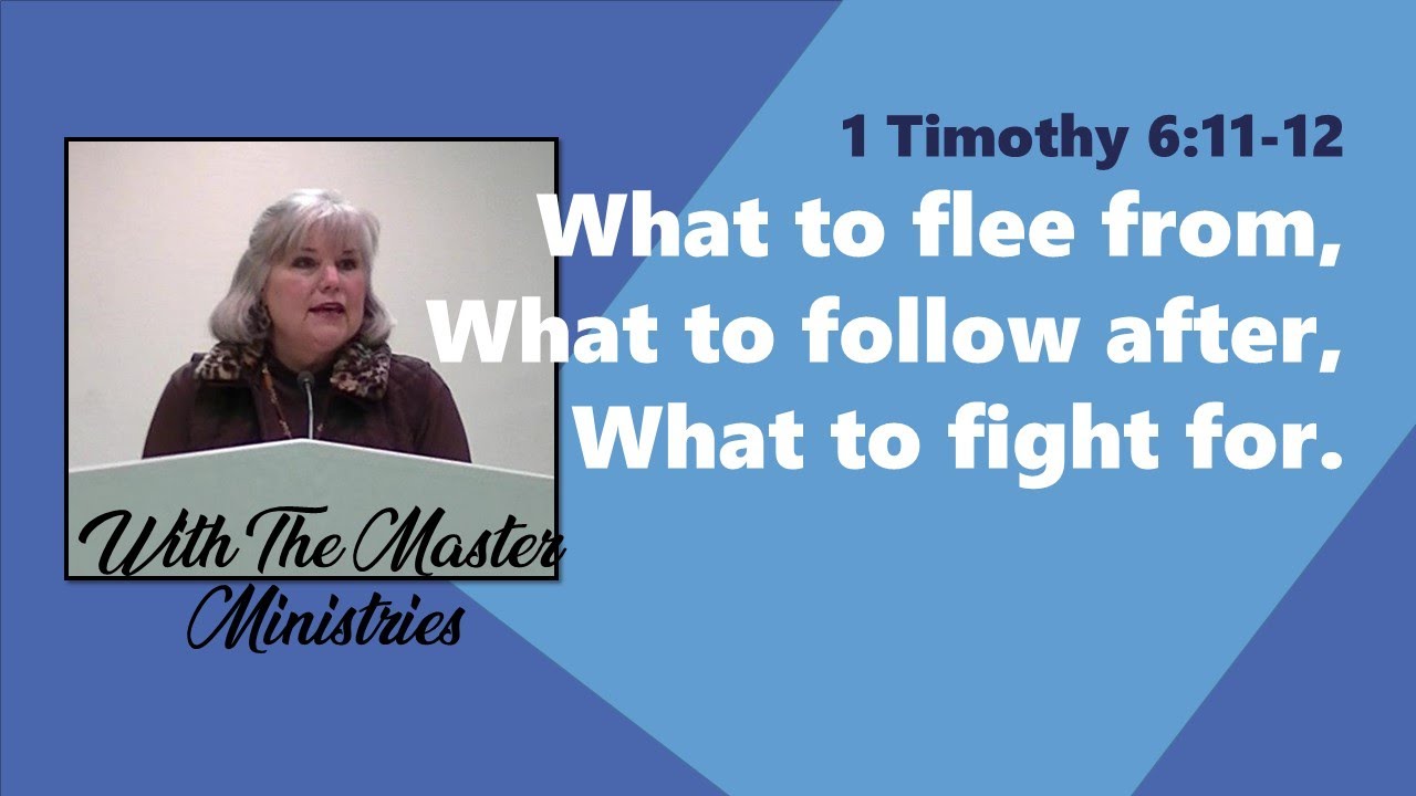 What To Flee From, What To Follow After, And What To Fight For