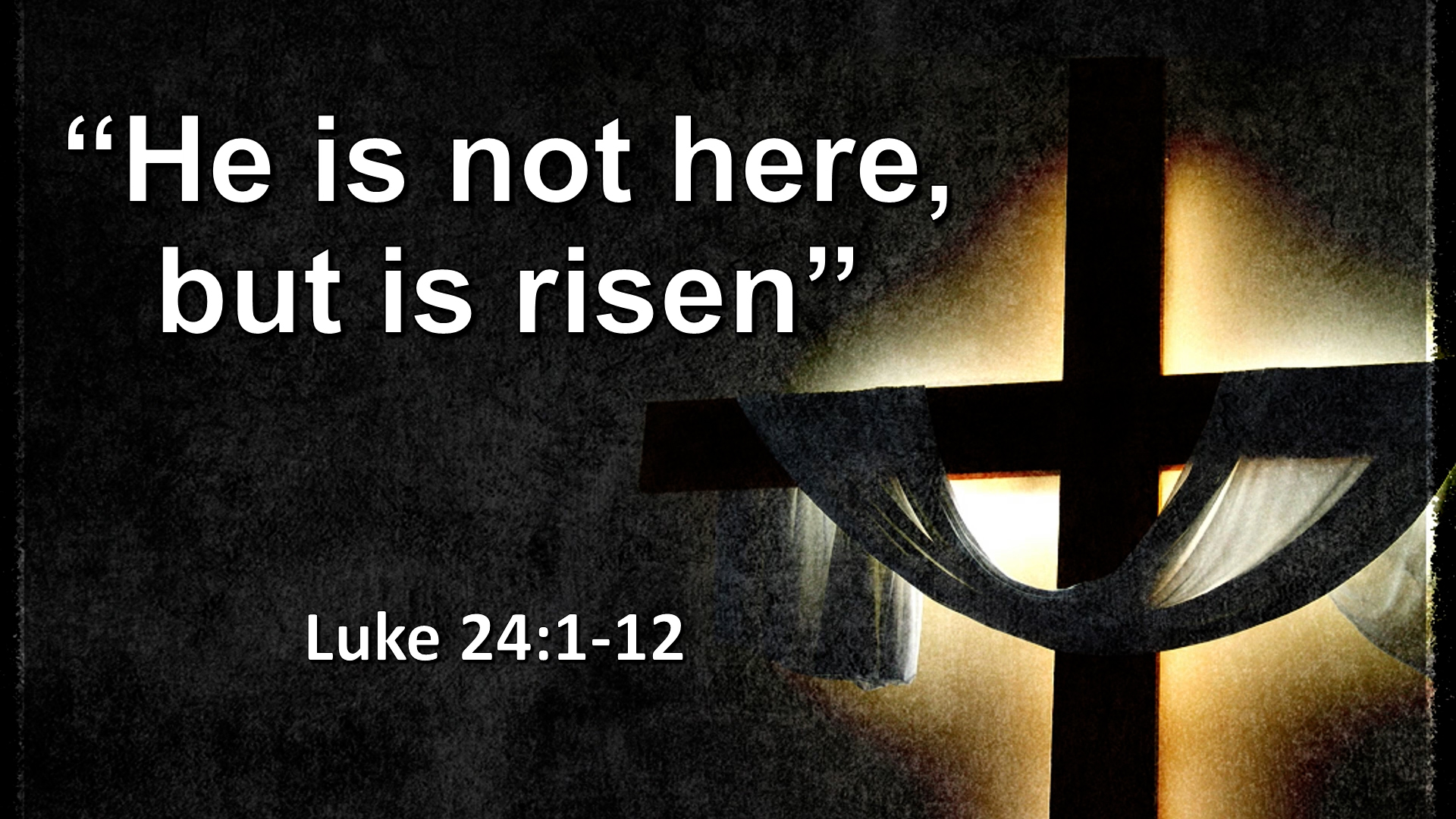 At Calvary "He Is Not Here, But Is Risen"