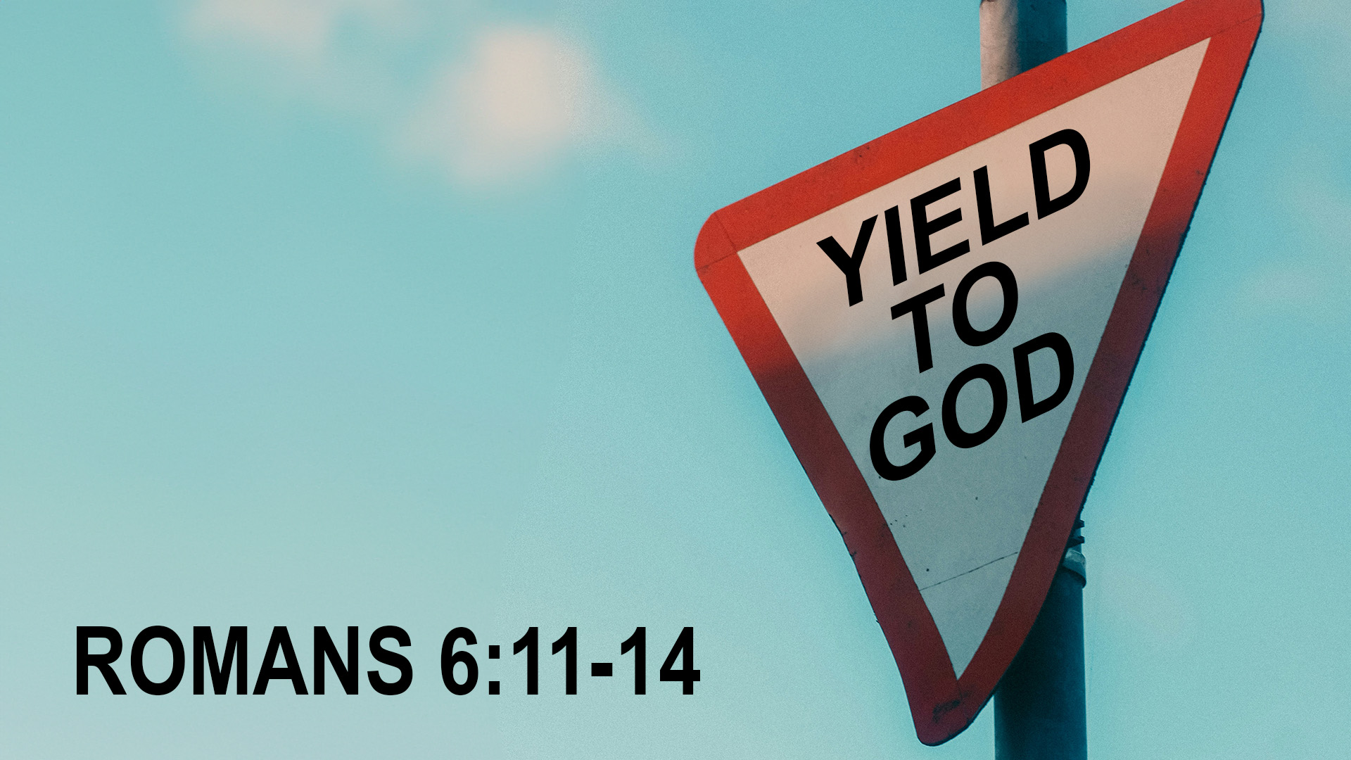 At Calvary "Yield To God"