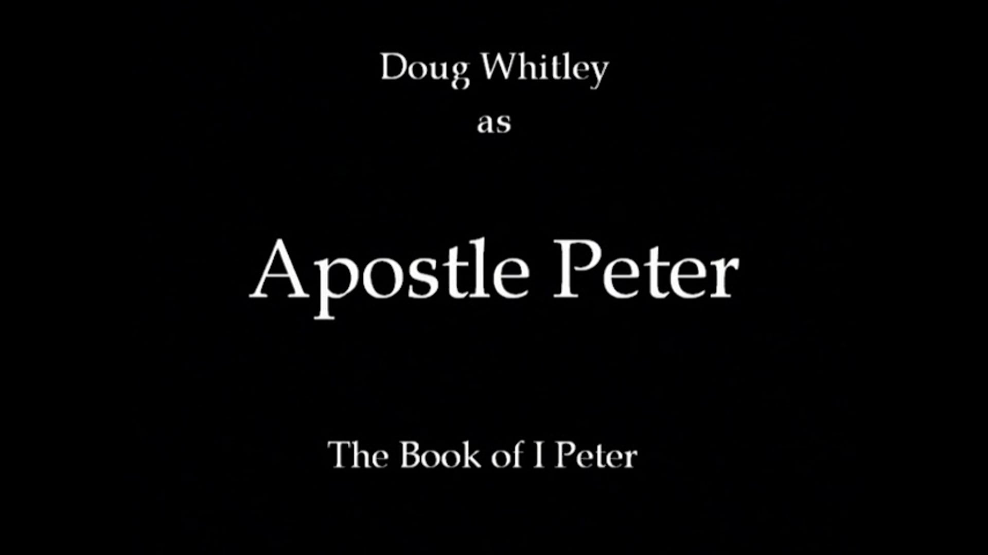 The Apostle Peter - Preachers Of The Past