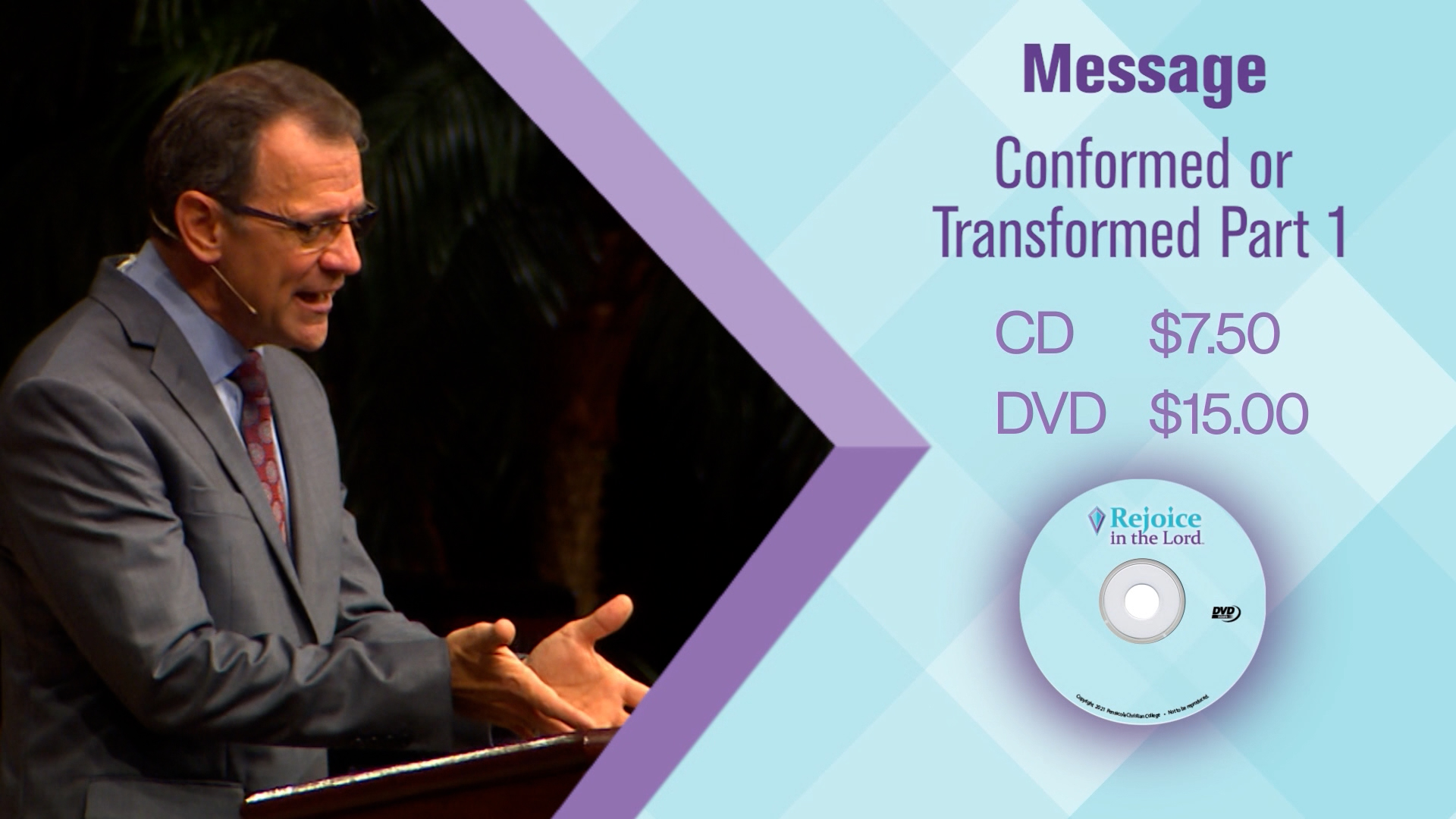 Conformed or Transformed? - Part 1