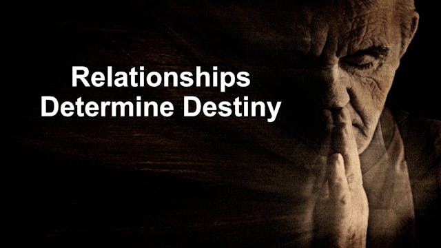 At Calvary "Relationships Determine D...