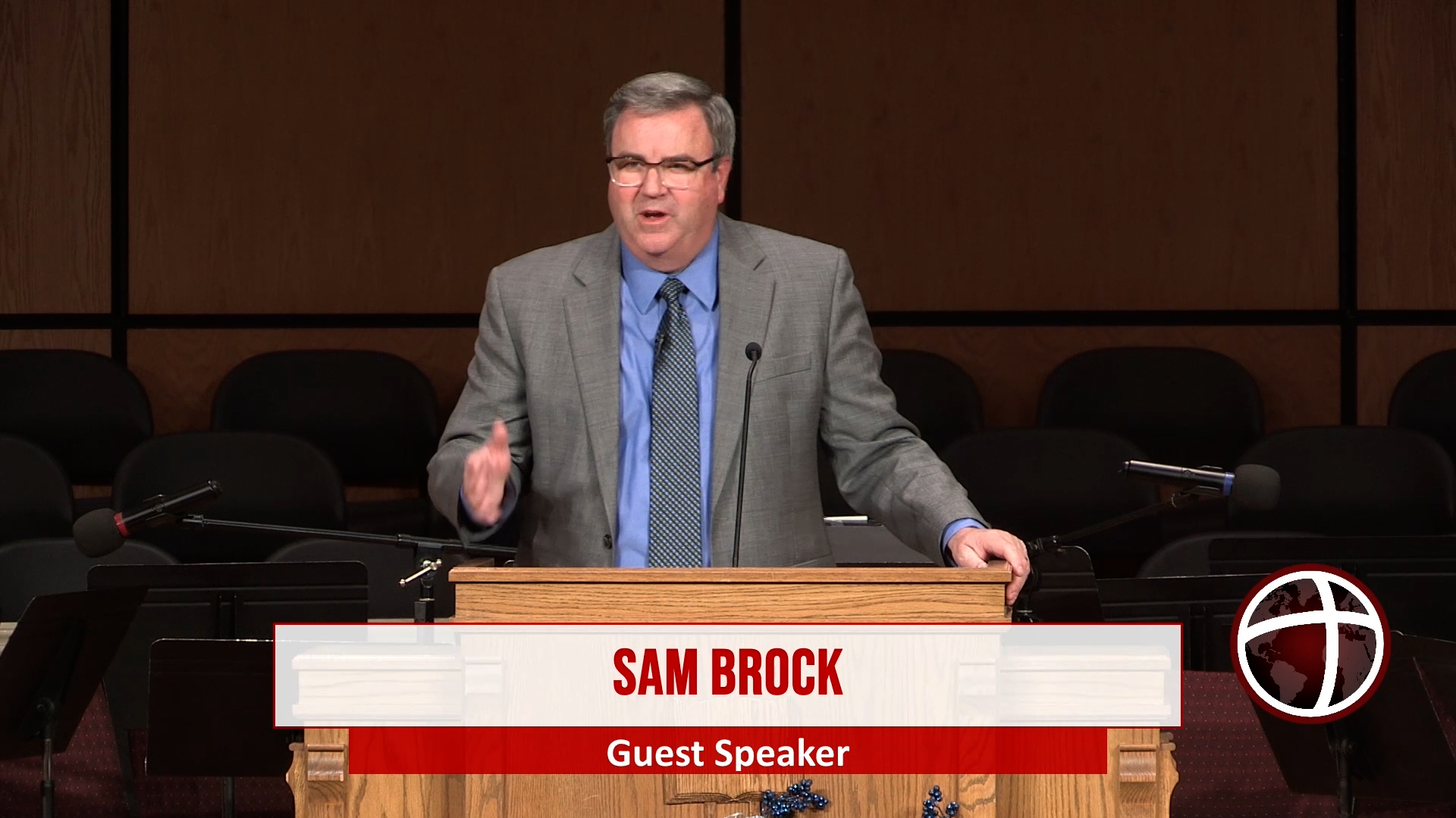 At Calvary with guest speaker Dr. Sam Brock"