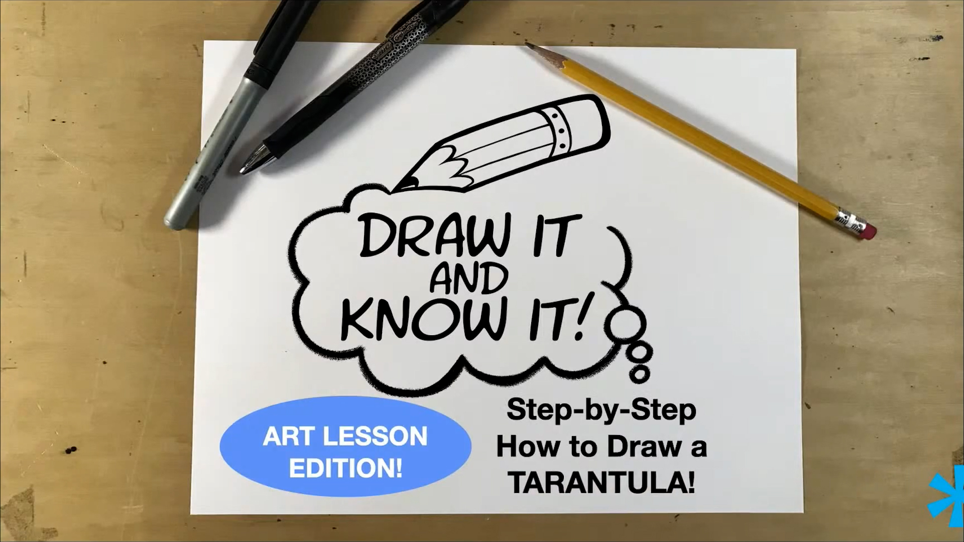 Draw It And Know It - Art Lesson Edition - How To Draw A Tarantula