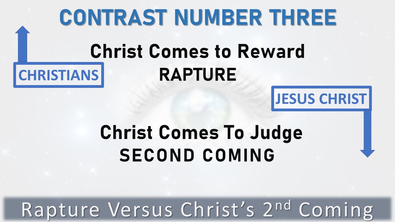 Contrast 3 - Christ Comes To Reward and To Judge