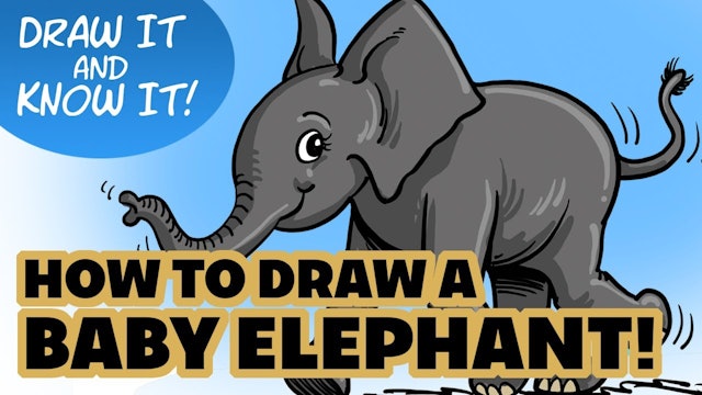 Draw It And Know It - Art Lesson Edition - How To Draw A Baby Elephant