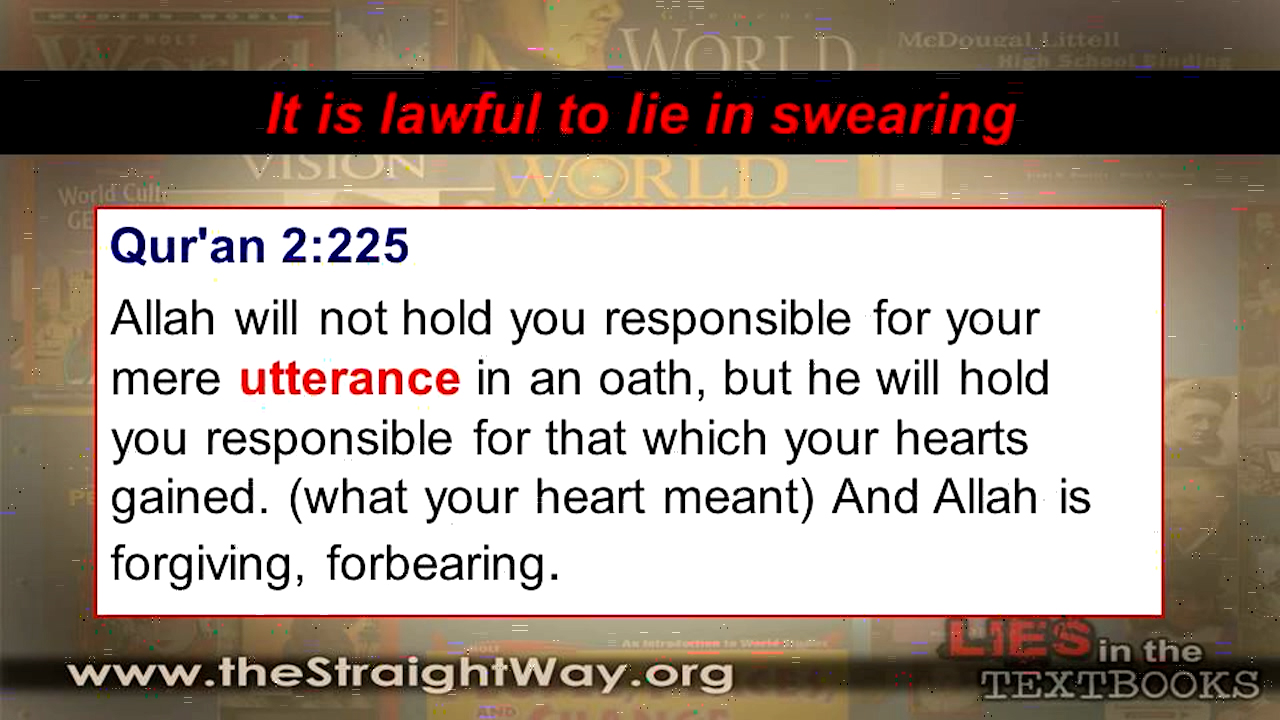 Lies: The Foundation Of Islam