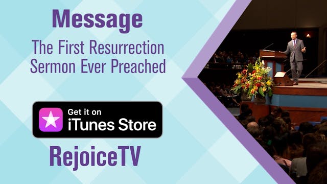 The First Resurrection Sermon Ever Pr...
