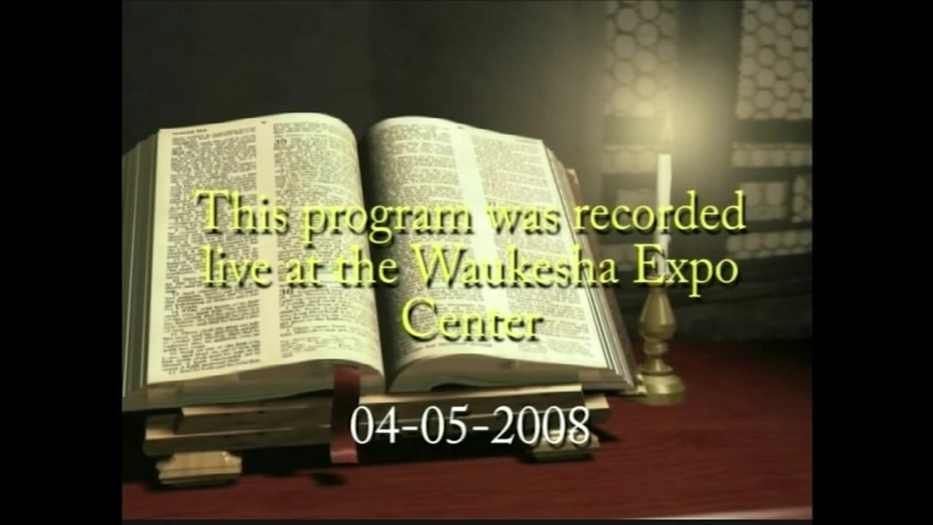 Alan Cairns Rally "Christ Crucified: The Hope Of The World" (2008)