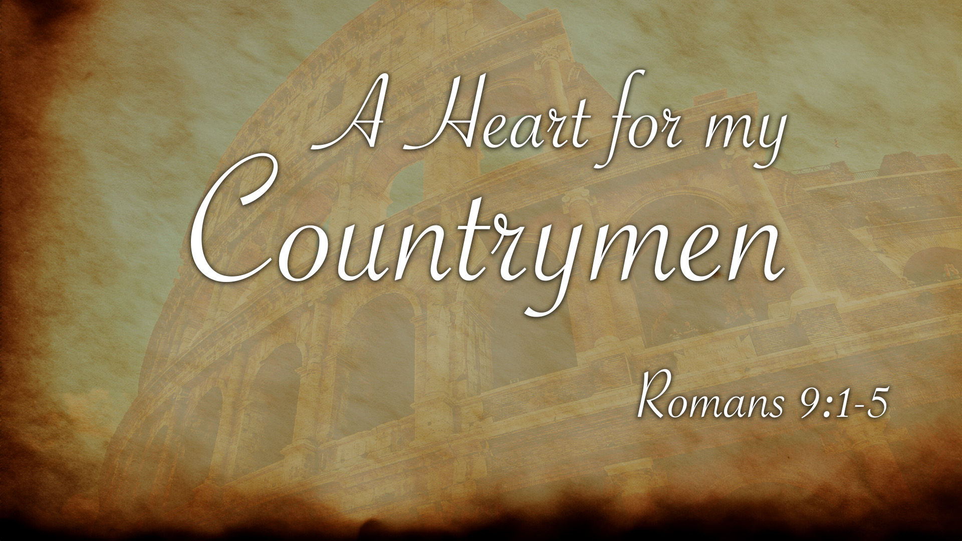 At Calvary "A Heart For My Countrymen"