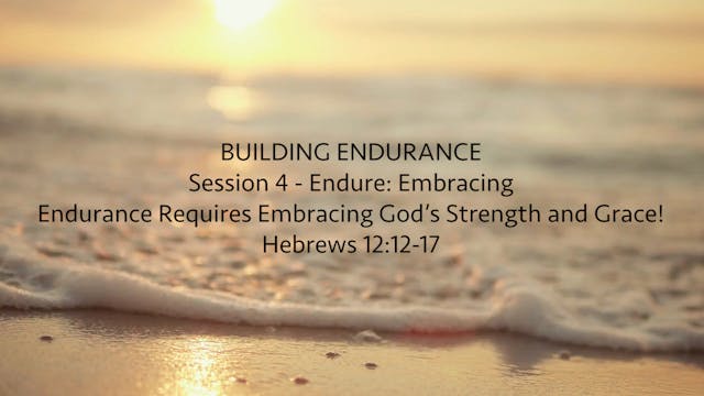 Session 4 - Endure: Embracing