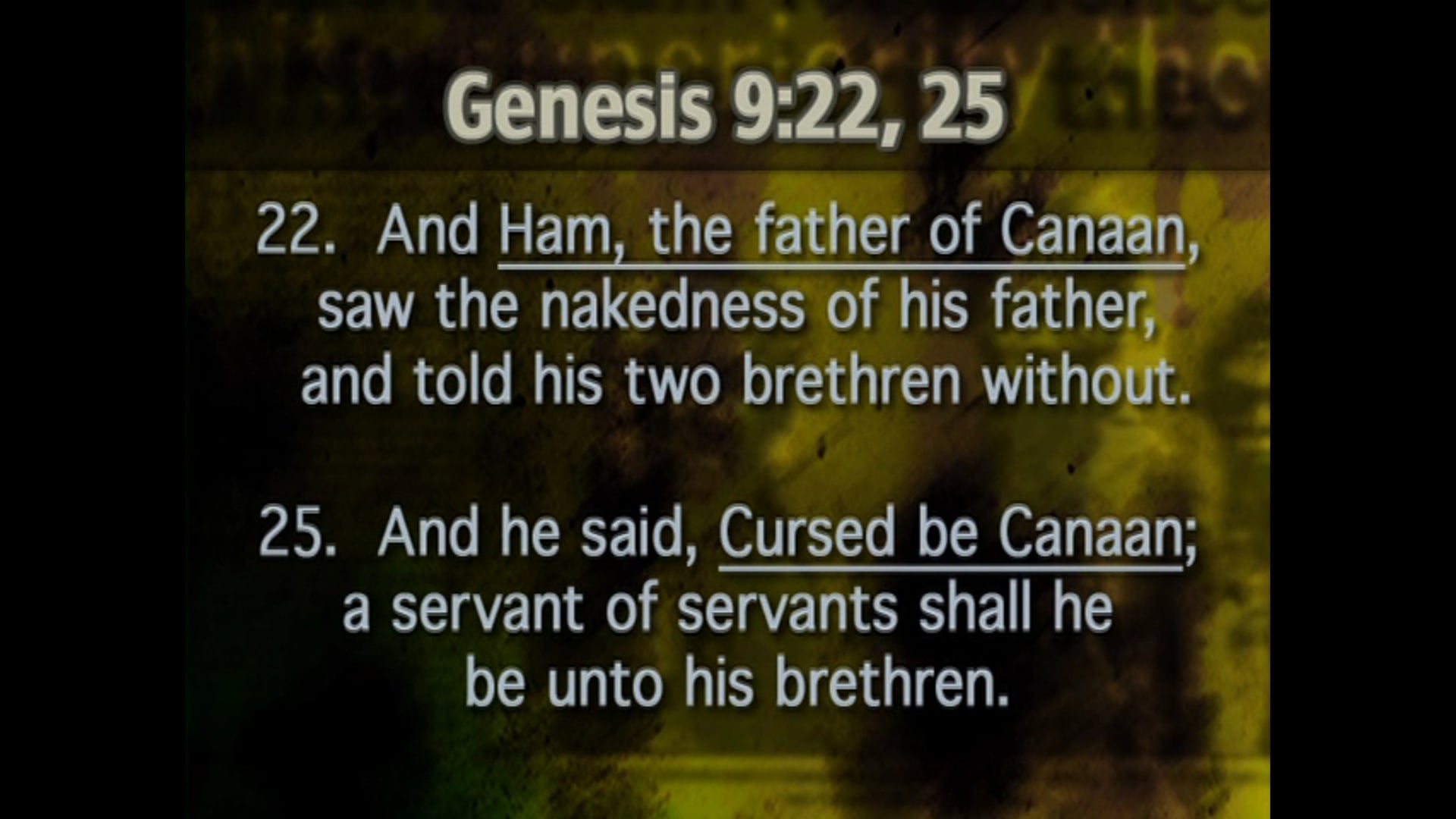 What Is The Curse Of Ham?