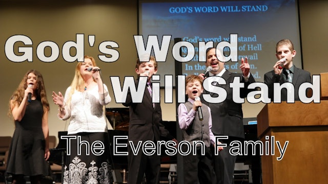 God's Word Will Stand (Family)